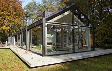 The Brouwhuis private residence, located in the forests of Oisterwijk, the Netherlands.